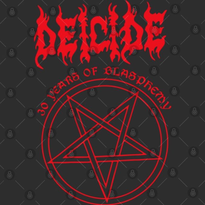 Deicide Unisex T-Shirt: 30 Years Of Blasphemy (Back Print) 3