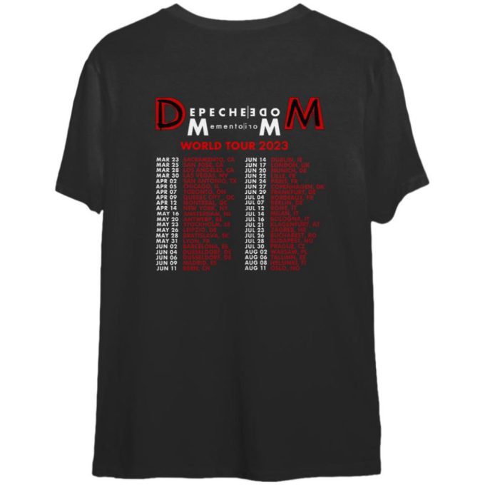Depeche Mode Memento Mori 2023 T-Shirt, Rock Lover Vintage Tshirt, Depeche Mode World Tour 2