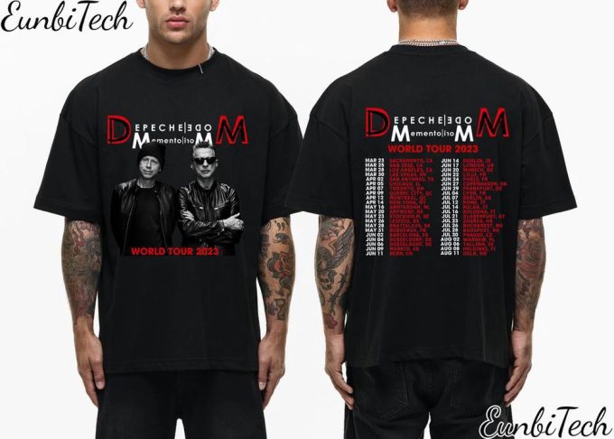 Depeche Mode Memento Mori 2023 T-Shirt, Rock Lover Vintage Tshirt, Depeche Mode World Tour 5