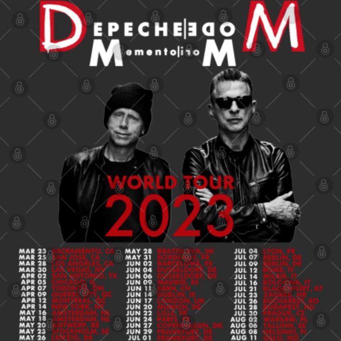 Depeche Mode Memento Mori Tour 2023 Tshirt: Limited Edition Collectible 4