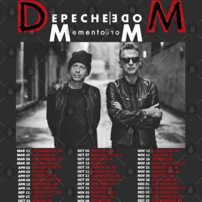 Depeche Mode Memento Mori World Tour T-Shirt 4