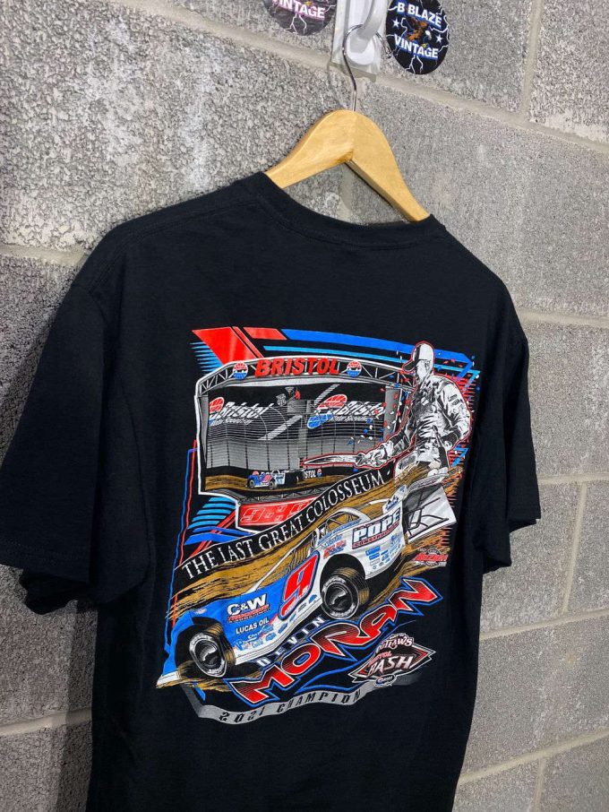 Devin Moran Bristol Bash Champion T-Shirt Late Model Dirt Track Racing 3