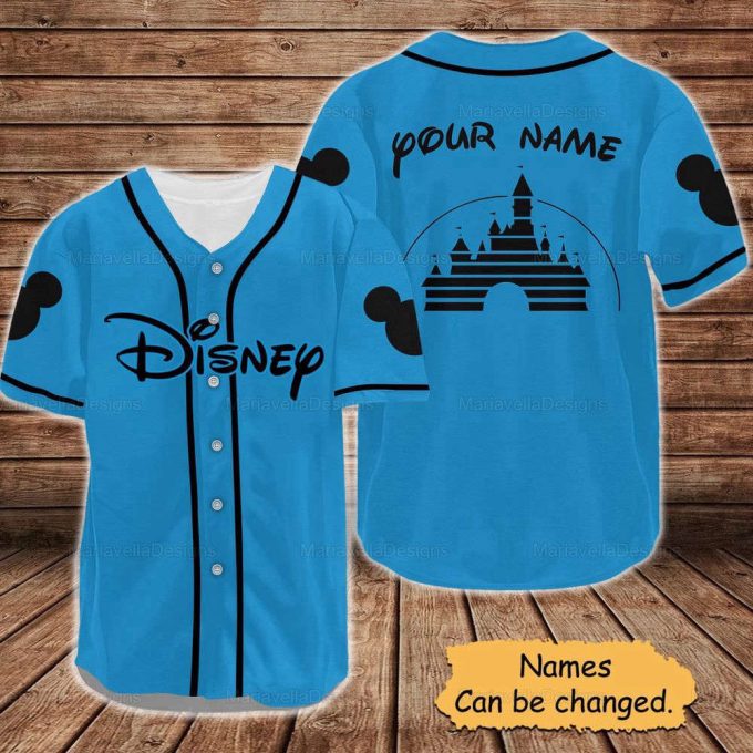 Disney Custom Baseball Jersey, Disneyland Jersey Shirt 2