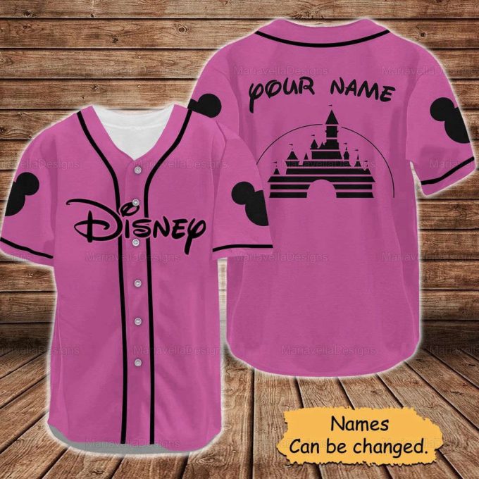 Disney Custom Baseball Jersey, Disneyland Jersey Shirt 3