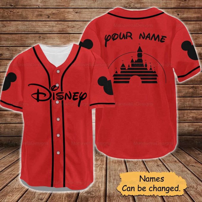 Disney Custom Baseball Jersey, Disneyland Jersey Shirt 4