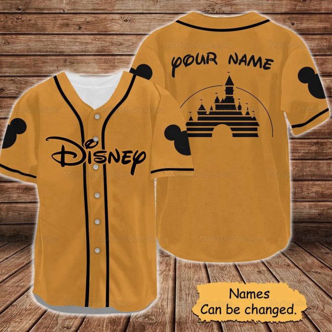 Disney Custom Baseball Jersey, Disneyland Jersey Shirt 5