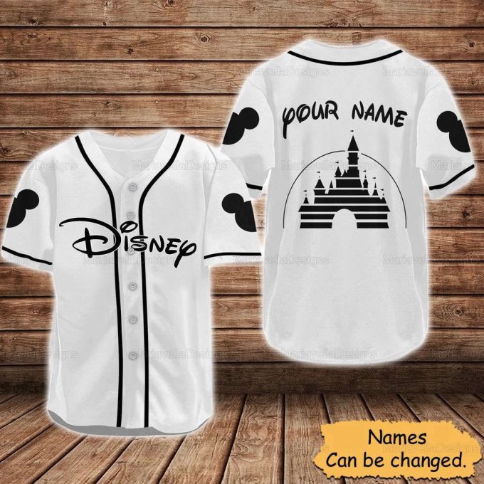 Disney Custom Baseball Jersey, Disneyland Jersey Shirt 6