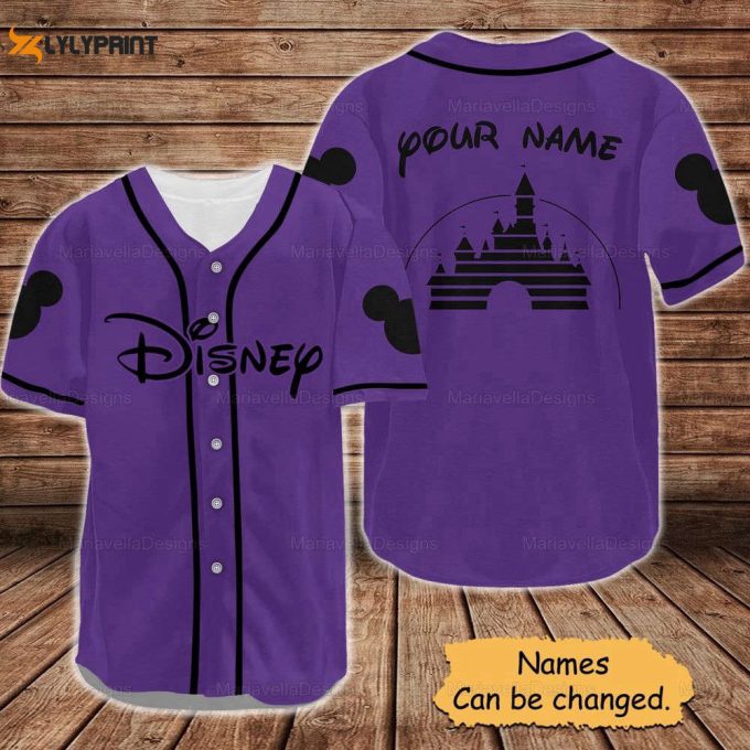 Disney Custom Baseball Jersey, Disneyland Jersey Shirt 1