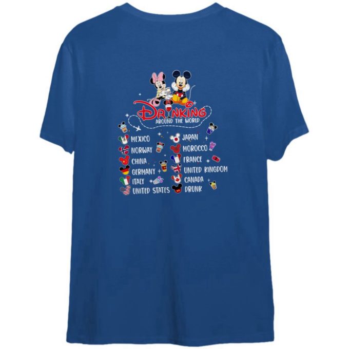Disney Drinking Around The World Team Mickey Minnie Shirt Gift For Men And Women 4