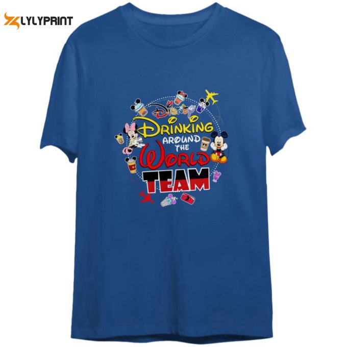 Disney Drinking Around The World Team Mickey Minnie Shirt Gift For Men And Women 1