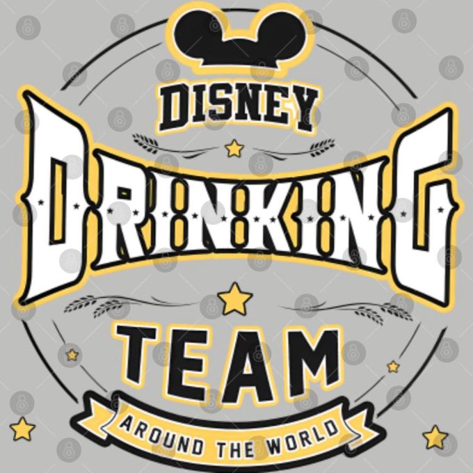 Disney Drinking Team Around The World Theme Park T-Shirt 2