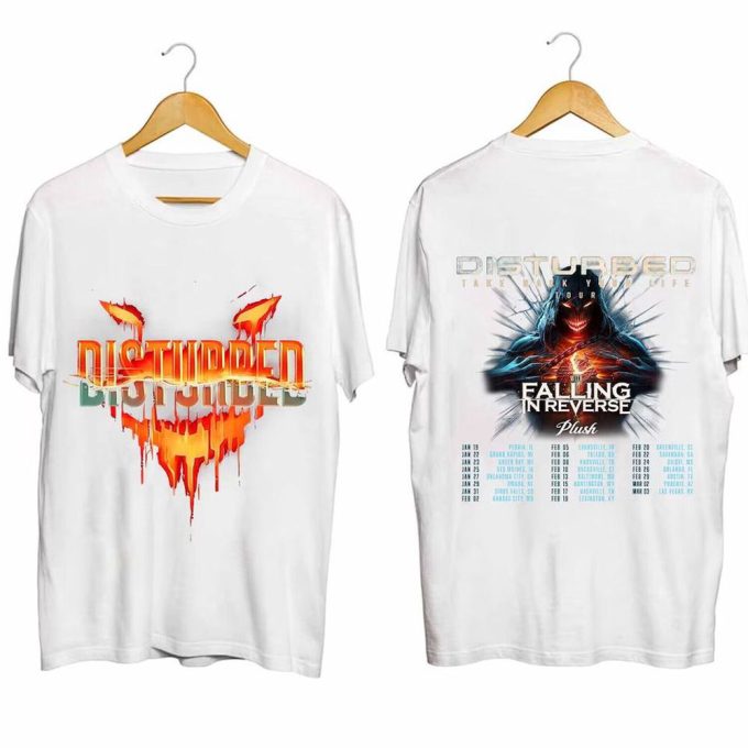 Disturbed 2024 Tour T-Shirt, Disturbed Band Fan Shirt 6
