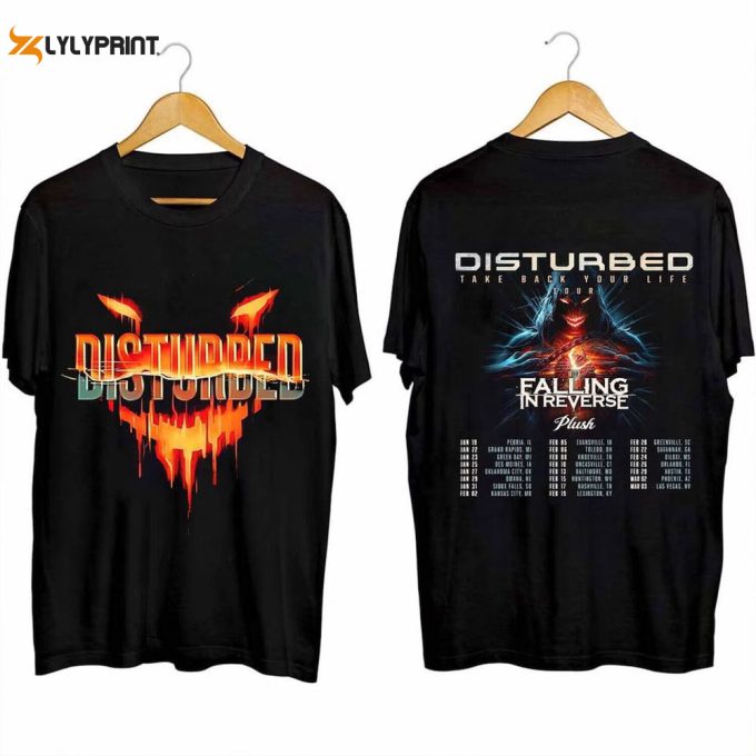 Disturbed 2024 Tour T-Shirt, Disturbed Band Fan Shirt 1