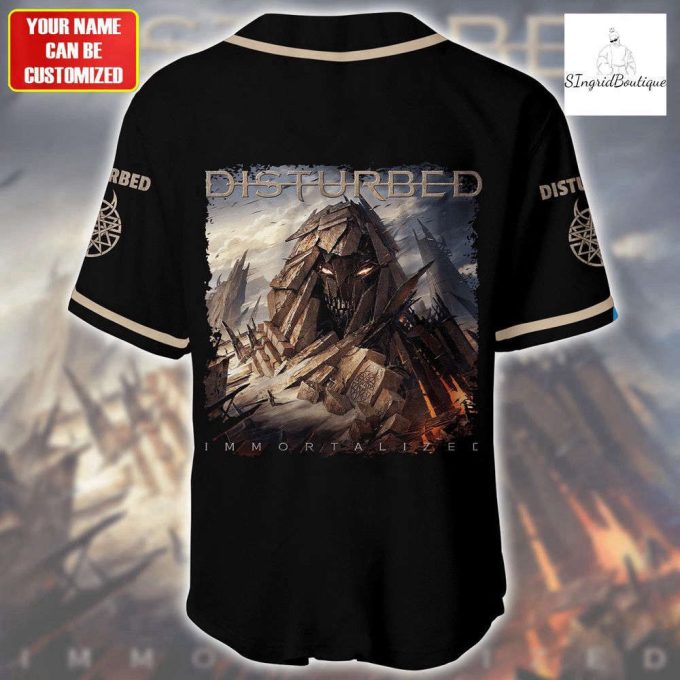 Disturbed Jersey Shirt, Personalized Disturbed Baseball Jersey For Men Women 3