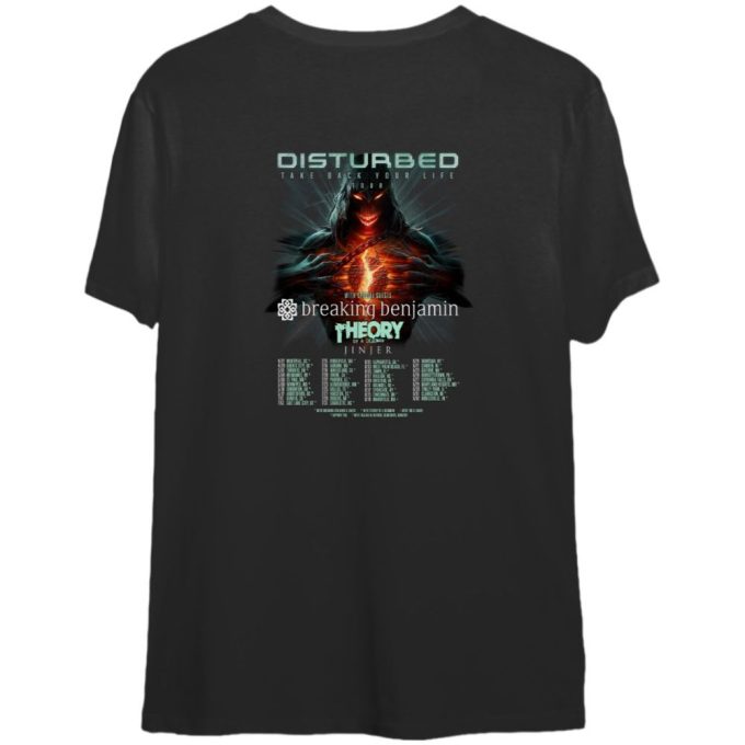 Disturbed Take Back Your Life Tour 2023 Double Sided T-Shirts - Engaging Design &Amp; Quality 3