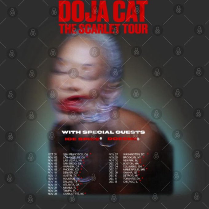 Doja Cat The Scarlet Tour 2023 Shirt, The Scarlet 2023 Concert Shirt 4