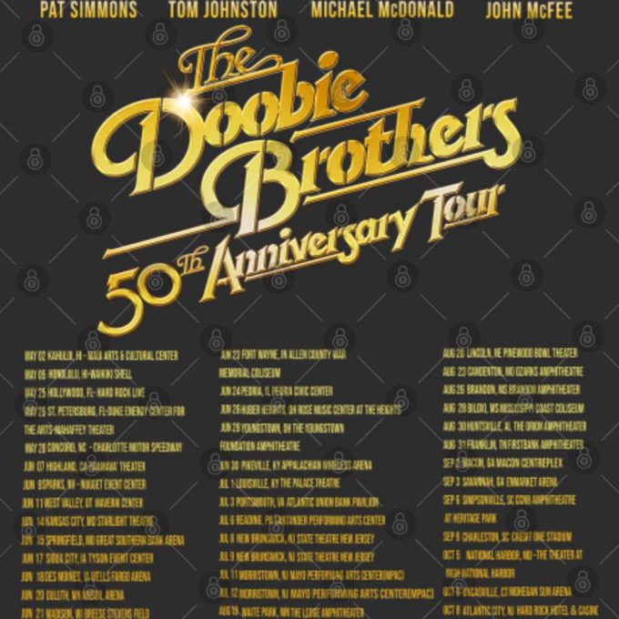 Doobie Brothers 2023 Tour T-Shirt: Celebrate The Anniversary In Style! 5