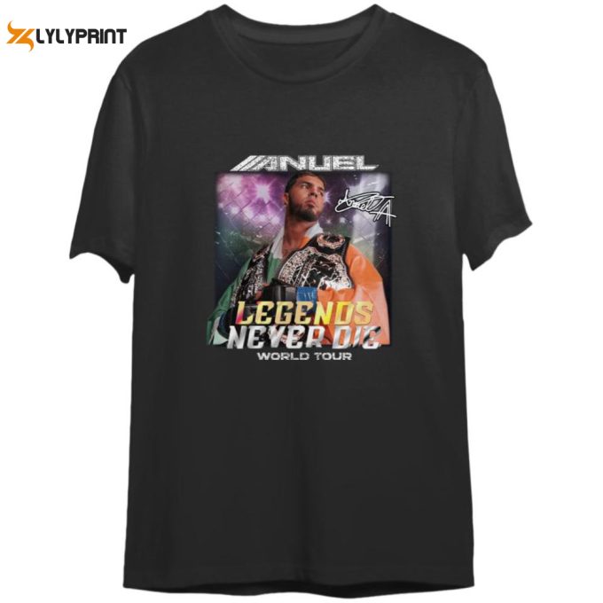 Double Side Vintage Anuel Aa Tour 2023 T Shirt 1