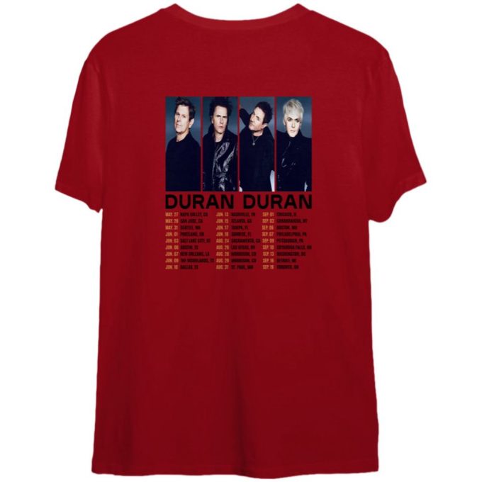 Duran Duran 2023 Tour Shirt: North American Future Past Music Tour Tshirt