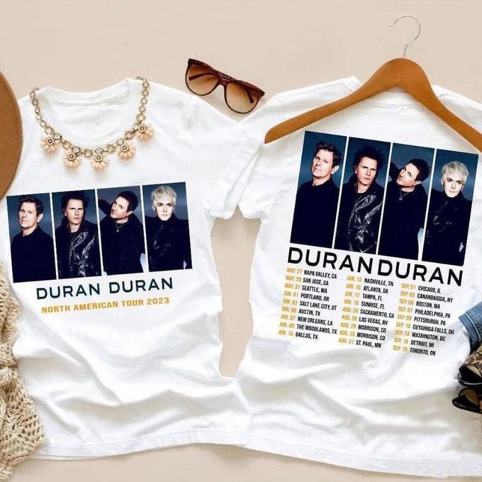 Duran Duran 2023 Tour Shirt: North American Future Past Music Tour Tshirt