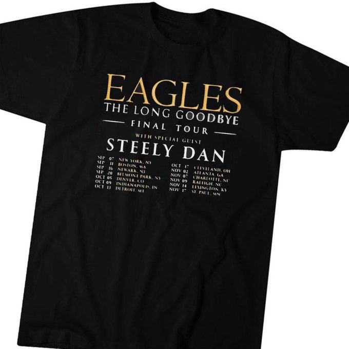 Eagles Band Tour 2023 The Long Goodbye With Special Guest Steely Dan T-Shirt Hoodie Gift For Men And Women 2