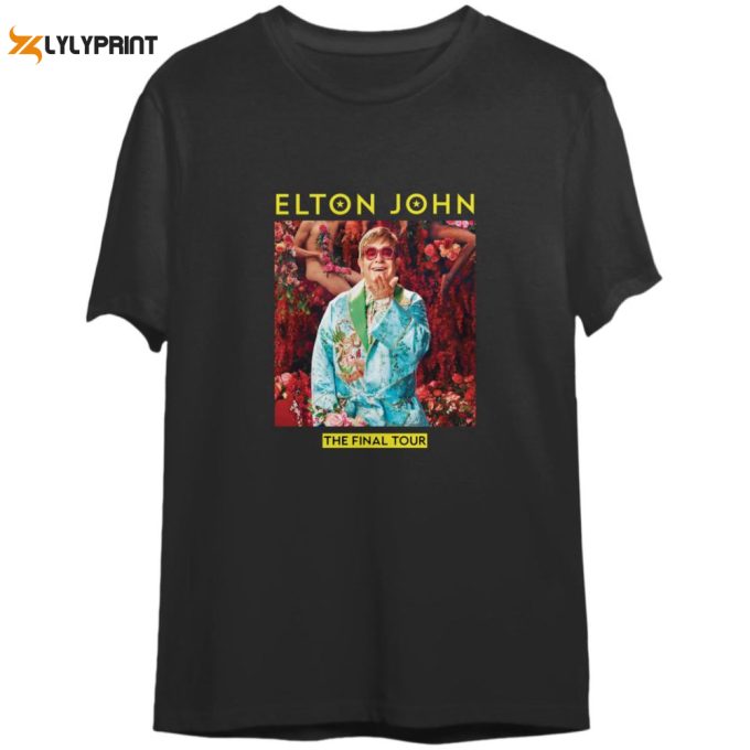 Elton John Goodbye Yellow Brick Road 2023 World Tour Double Side T-Shirt 1