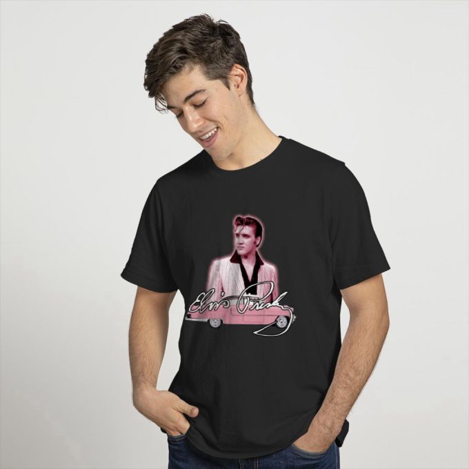 Elvis Pink Classic Car Women'S T-Shirt For Men And Women 3