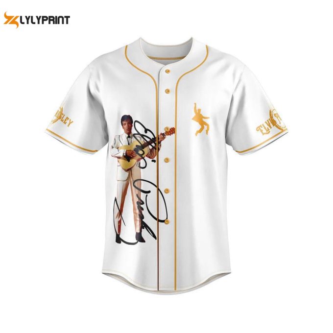 Elvis Presley Baseball Jersey, Elvis Presley Jersey Shirt 1