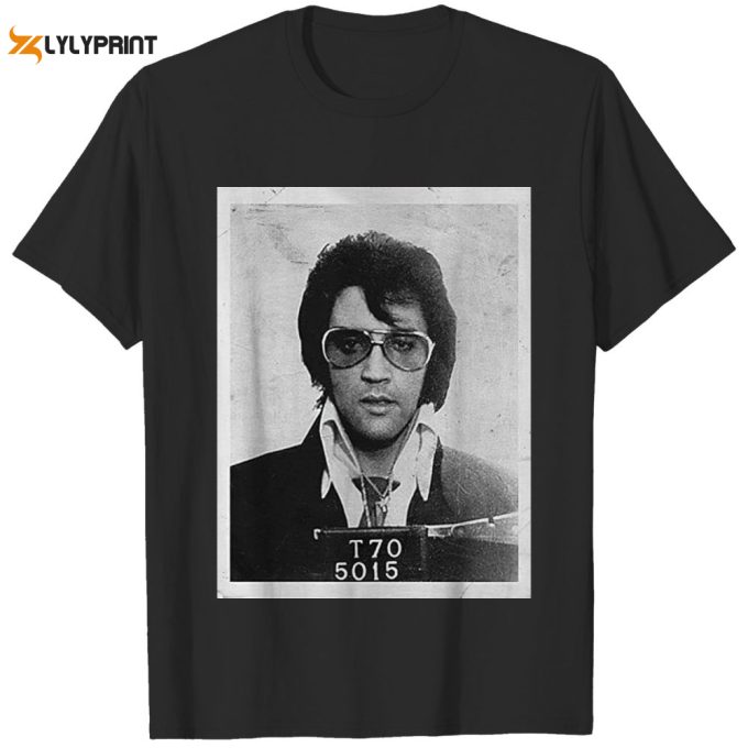 Elvis Presley Mugshot Poster T-Shirt For Men And Women 1