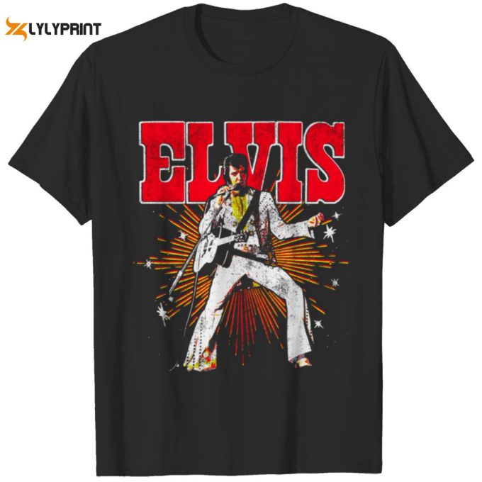 Elvis Presley Retro Rock Music Unisex Gift T-Shirt For Men And Women 1