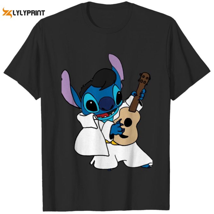 Elvis Stitch Classic T-Shirt For Men And Women 1