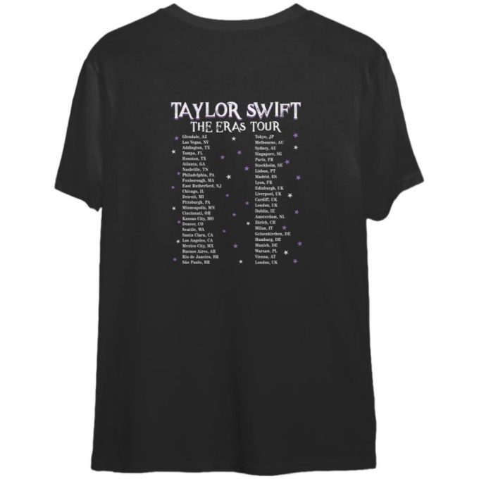 Eras Tour International Dates T-Shirt: Stylish Merch For Fans 2