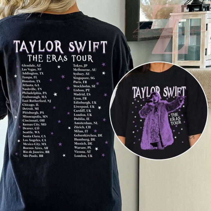 Eras Tour International Dates T-Shirt: Stylish Merch For Fans 5