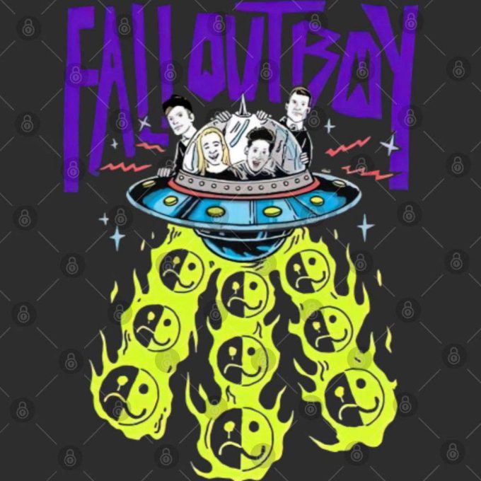 Fall Out Boy Ufo Tour T-Shirt: So Much For Stardust Collection 3