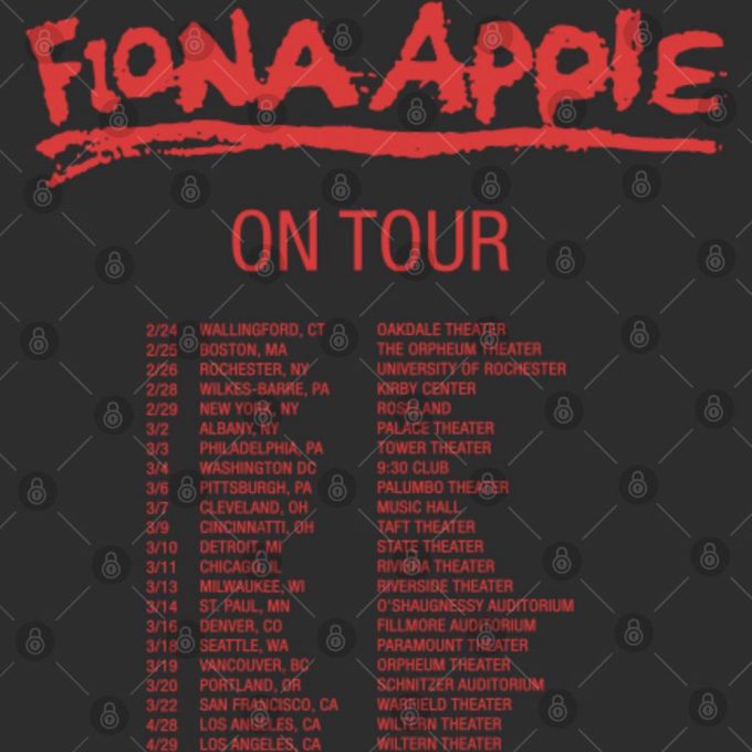 Fiona Apple Fast As You Can On Tour T-Shirt, Fast As You Can Shirt 4