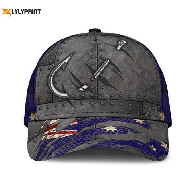 Fishing Hat United Kingdom Hook 3D Design Print Cap Printed Baseball Cap Gift 1