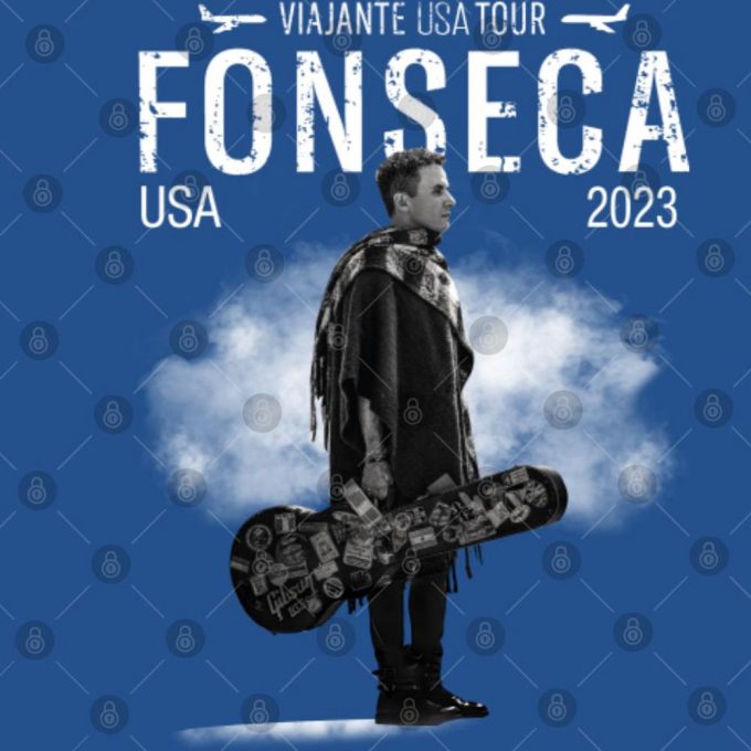 Fonseca Viajante Usa Tour 2023 Shirt, Fonseca Fan Shirt, Fonseca 2023 Usa Concert Shirt 3