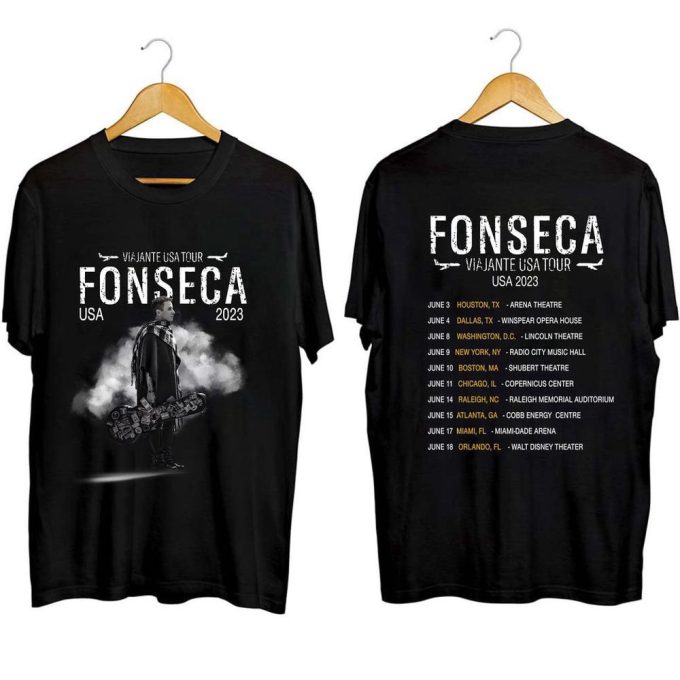 Fonseca Viajante Usa Tour 2023 Shirt, Fonseca Fan Shirt, Fonseca 2023 Usa Concert Shirt 5