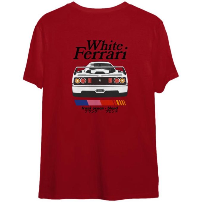 Frank Ocean Blond White Ferrari T-Shirt: Sleek &Amp; Stylish Apparel For Fans 2