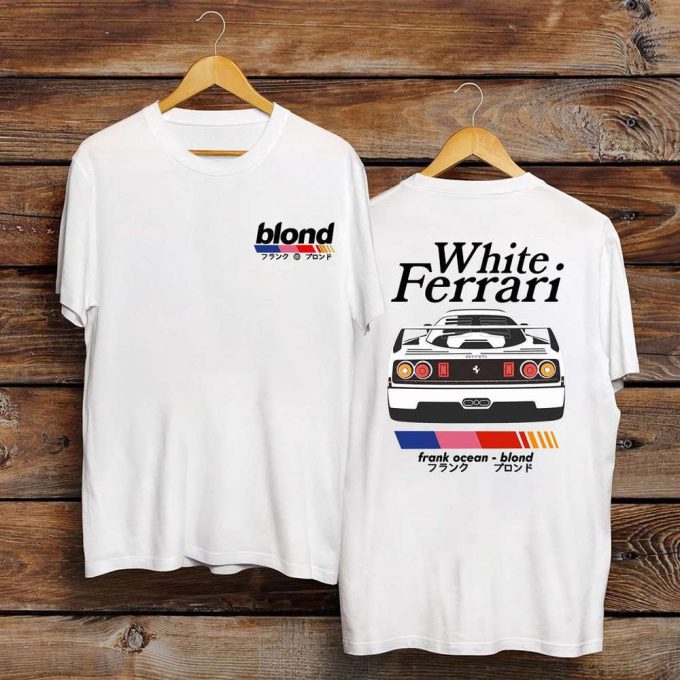 Frank Ocean Blond White Ferrari T-Shirt: Sleek &Amp; Stylish Apparel For Fans 5