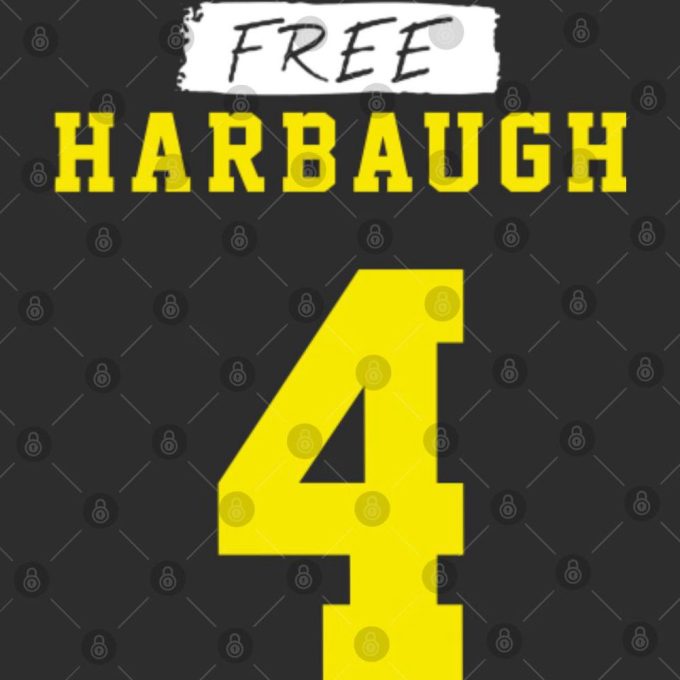 Free Harbaugh Go Blue! Football Fans T-Shirt 3