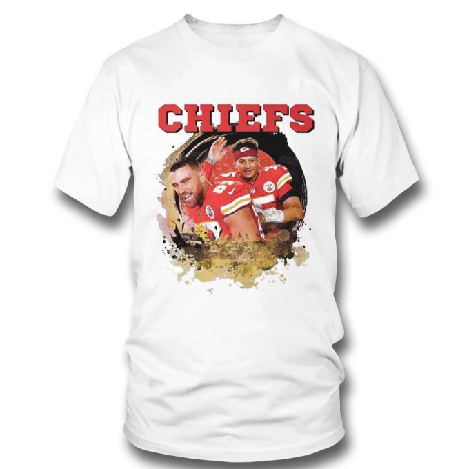 Funny Patrick Mohames And Jason Kelce Kansas City Chiefs T-Shirt Ladies Tee Gift For Men Women 2