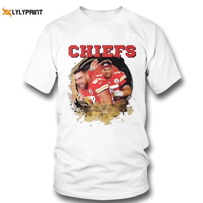 Funny Patrick Mohames And Jason Kelce Kansas City Chiefs T-Shirt Ladies Tee Gift For Men Women 1