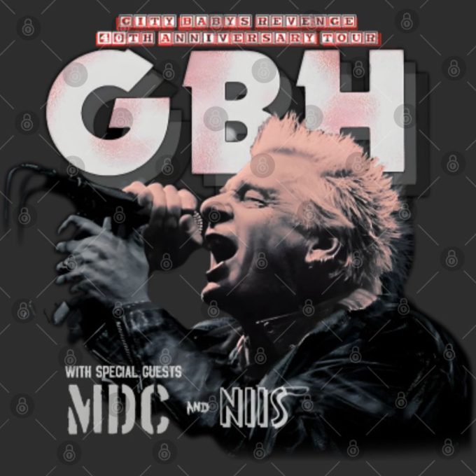 Gbh Plot ‘City Baby’s Revenge’ 40Th Anniversary Tour W/M.9D.cgift For Men And Women 3