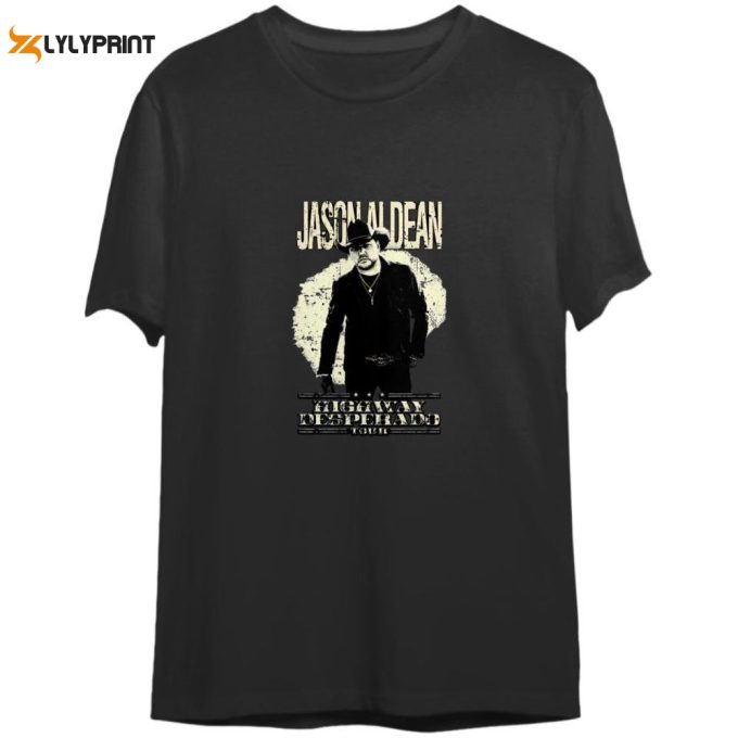 Get Your Jason Aldean Highway Desperado Tour 2023 T-Shirt Now! 1