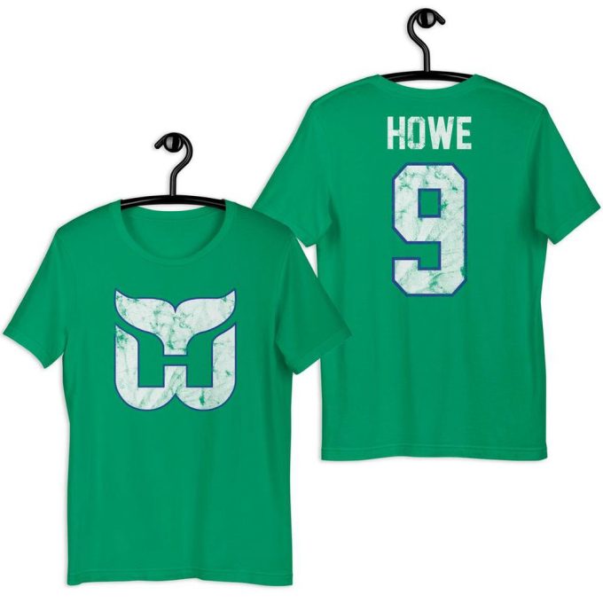 Gordie Howe Worn Distressed Hartford Whalers Shirt Vintage Hockey T-Shirt 5