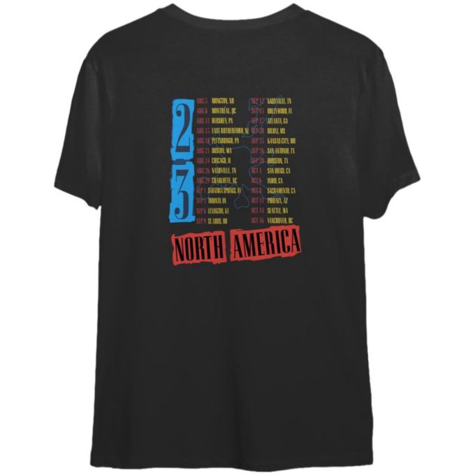 Guns N Roses T-Shirt: North American World Tour 2023 - Shop Now! 2