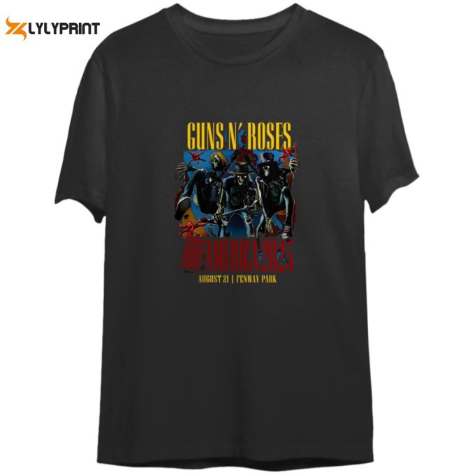Guns N' Roses 2023 Shirt, North American World Tour T-Shirt 1