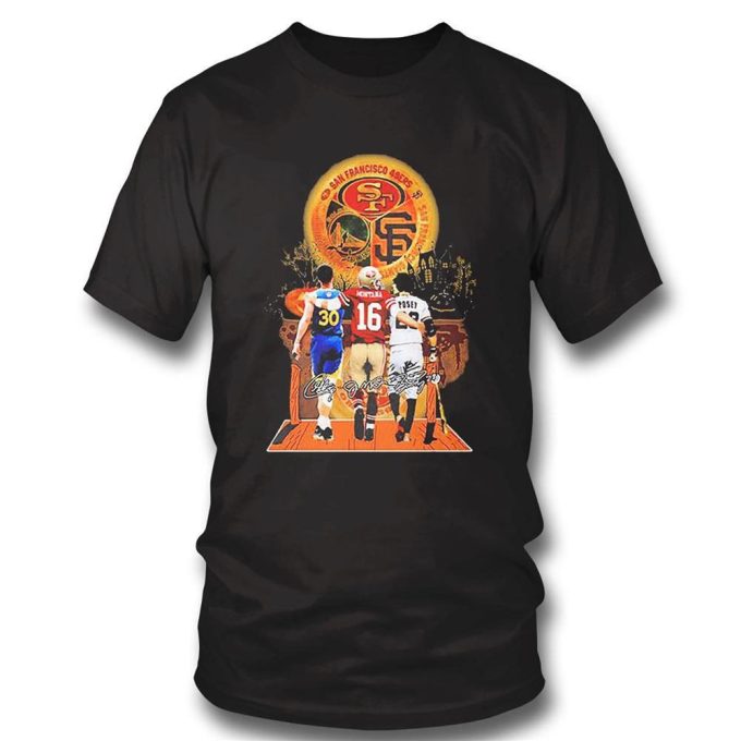Halloween San Francisco Sports Teams Players Signatures T-Shirt Hoodie Gift For Men And Women 3
