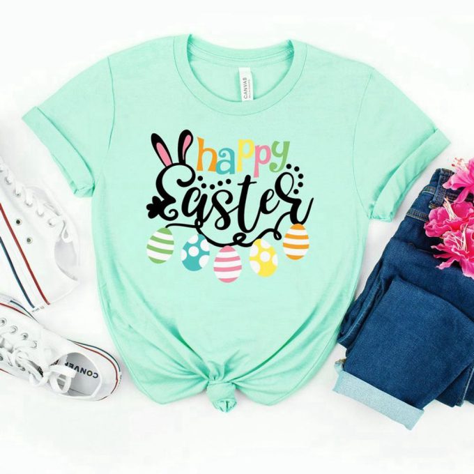 Happy Easter Shirt,Easter Bunny Shirt, Easter Family Shirt, Easter Matching Shirt Gift For Men And Women 2